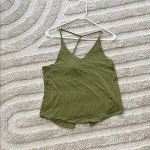 Olive Green Women's Strappy Top